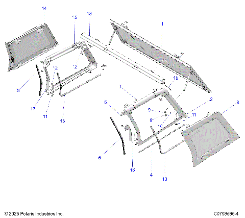 BODY, REAR WINDOW AND REAR CAB MOUNTING