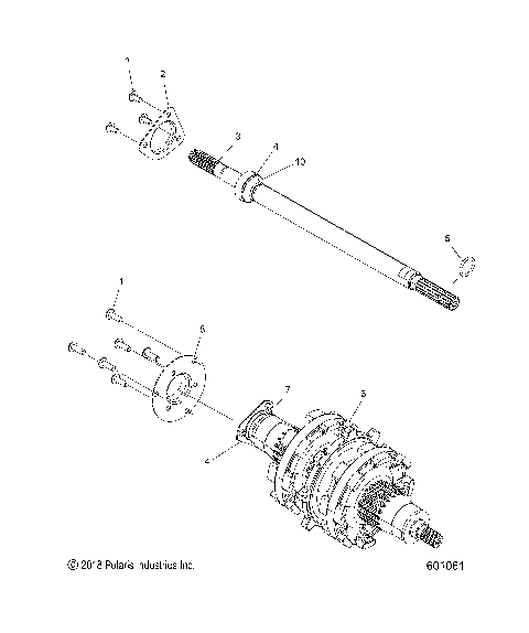 DRIVE TRAIN, JACKSHAFT and DRIVESHAFT - S19ELS8R ALL OPTIONS (601061)