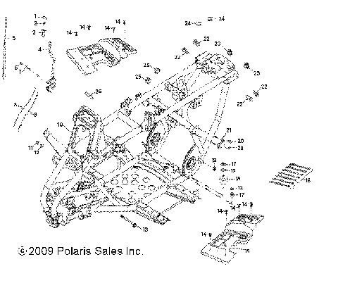 CHASSIS, FRAME - A10PB20EB (49ATVFRAME10PHXQD)