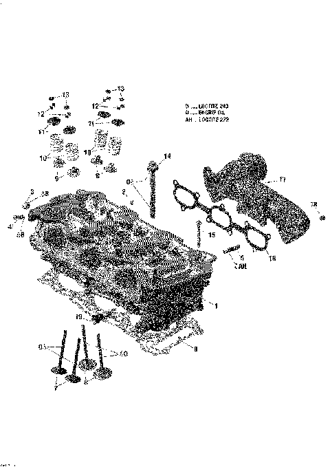01- Cylinder Head And Exhaust Manifold - 1200 4-TEC