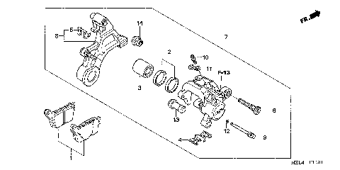 REAR BRAKE CALIPER (2)