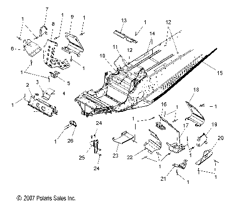 CHASSIS, FRONT - S08PP7FS/FE/PD7FS (49SNOWCHASSIS08IQTRBO)
