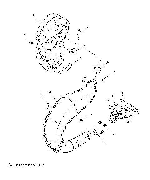 ENGINE, EXHAUST - S15DP8 ALL OPTIONS (49SNOWEXHAUST15PROS)