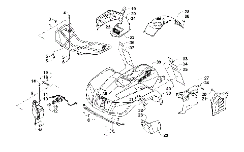 FRONT BODY, RACK, AND HEADLIGHT ASSEMBLY [94360]