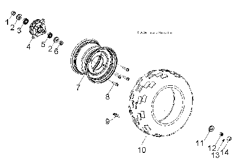 WHEEL, FRONT - A07KA05CA/CB/CD (49ATVWHEELFRT07PRED50)