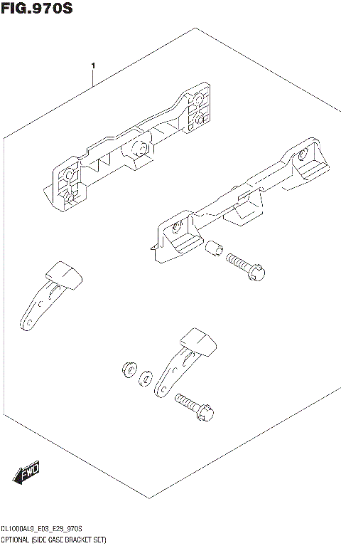 OPTIONAL (SIDE CASE BRACKET SET)