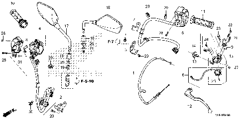 HANDLE SWITCH@GRIP@CABLE