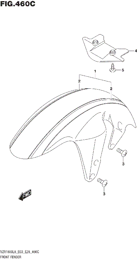 FRONT FENDER (VZR1800BZL8 E03) (JRU)