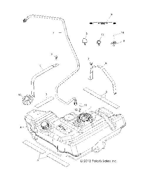BODY, FUEL TANK - R13VH57FX (49RGRFUEL13RZR570I)