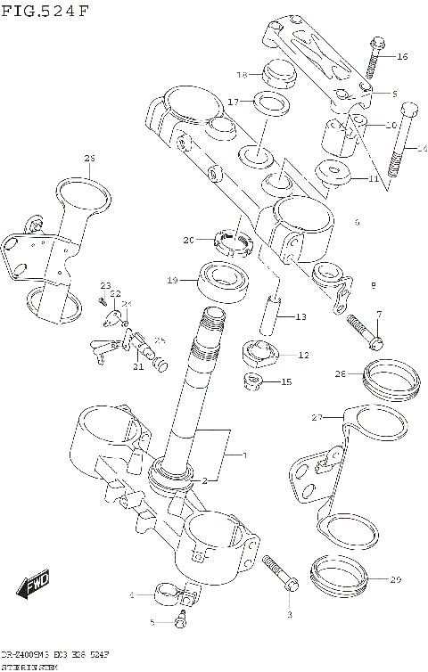 STEERING STEM (DR-Z400SMM3 E33)