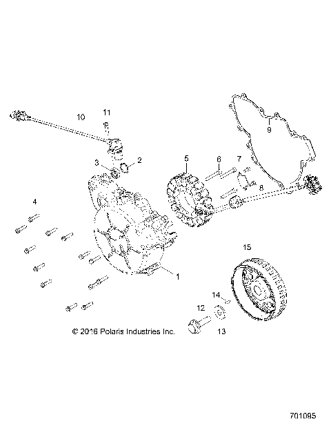ENGINE, STATOR and COVER - Z18VBA87B2/E87BK/BU/LK/BR (701095)