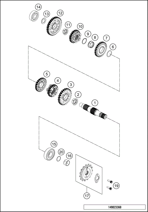 TRANSMISSION II - COUNTERSHAFT