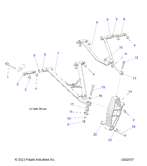 SUSPENSION, CONTROL ARMS and SPINDLE - S24TLF9FS (C602557)
