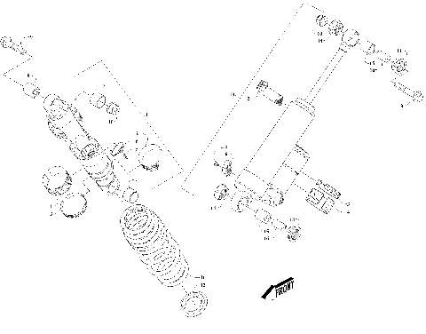 REAR SUSPENSION SHOCK ABSORBERS [110961]