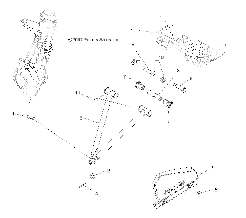 SUSPENSION, A-ARM and STRUT MOUNTING - A08DN76FC (49ATVAARM08SPX25)