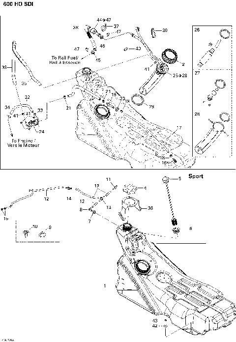 02- Fuel System 600 SPORT
