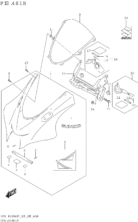 COWLING BODY (GSX-R1000RA)