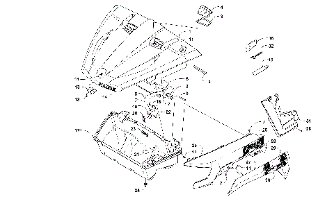 HOOD/FRONT STORAGE AND SIDE PANEL ASSEMBLY [300267]