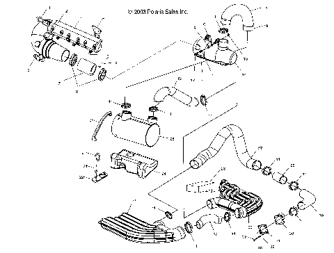 EXHAUST SYSTEM - W045098CA/IA (4990459045B05)