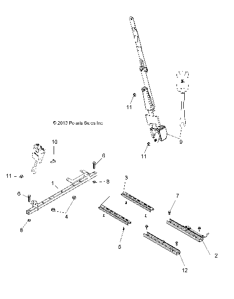 BODY, SEAT MOUNTING AND BELT - A14BH33FJ (49ATVSEATMTG14325)