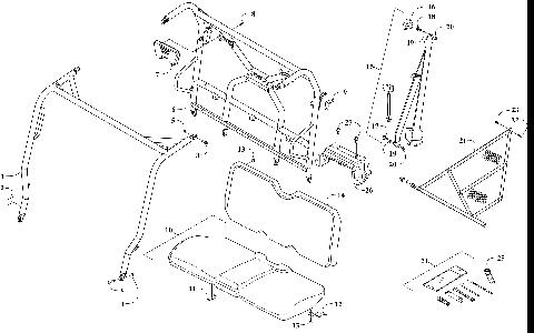 ROPS AND SEAT ASSEMBLY [302644]