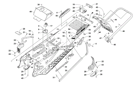 TUNNEL, REAR BUMPER, AND SNOWFLAP ASSEMBLY