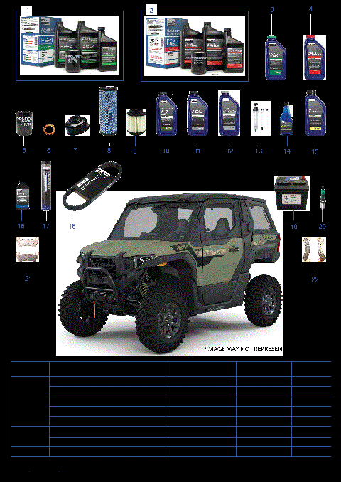 *SERVICE AND MAINTENANCE PARTS LIST*