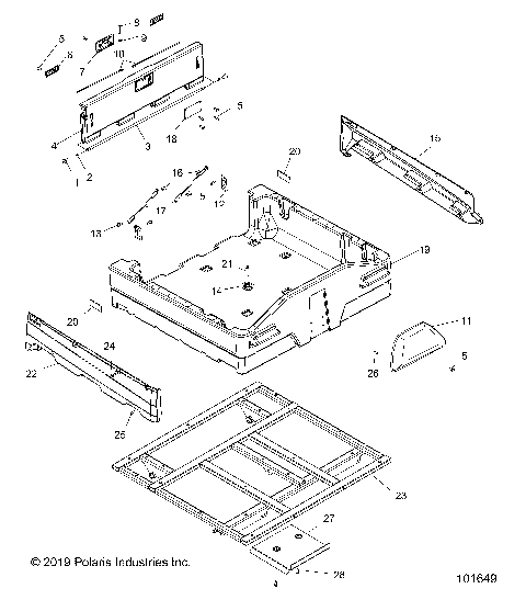 BODY, DUMP BOX - A24S6E57A1 (101649)