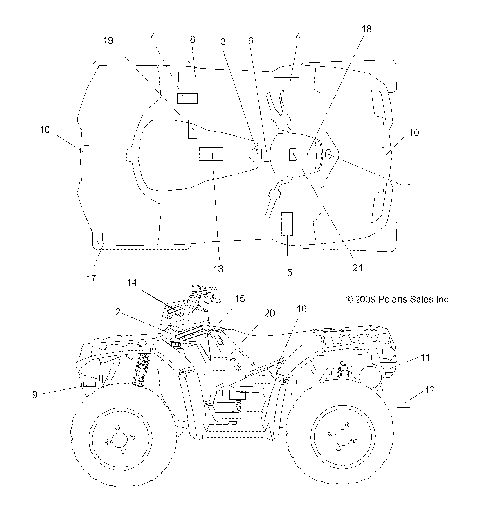 BODY, DECALS - A10ZX55AL/AT/AX (49ATVDECAL10SPXPEPS550)