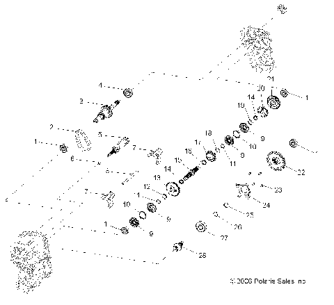 DRIVE TRAIN, MAIN GEARCASE INTERNAL - R09HH68/HY68 ALL OPTIONS (49RGRTRANSINTL077004X4)