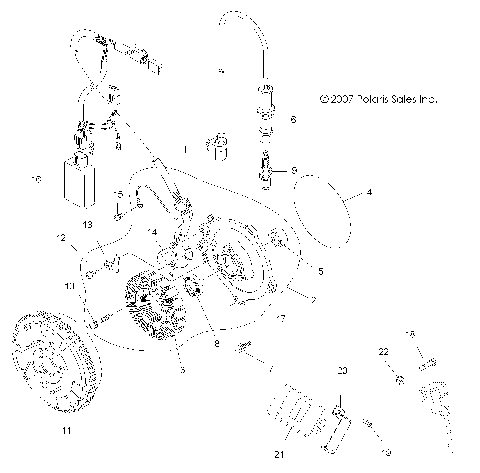 ELECTRICAL, IGNITION SYSTEM - A11NG50FA (49ATVMAGNETO08SCRAM)
