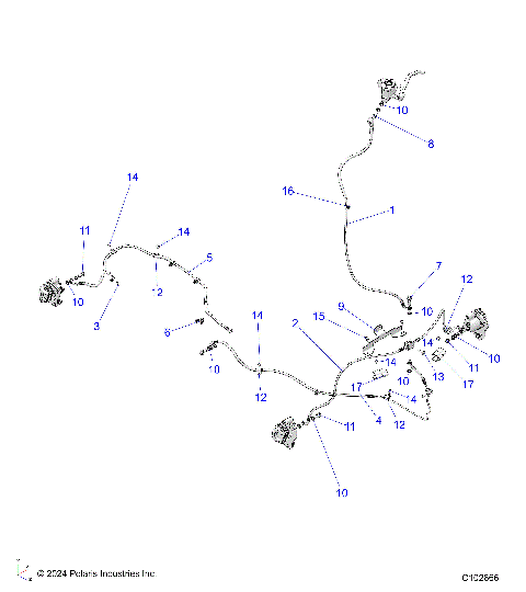 BRAKES, BRAKE LINES - A26SJR57AG (C102666)