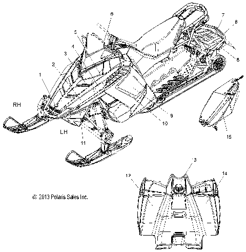BODY, DECAL - S14BA8GSL/GEL (49SNOWDECAL14SBADV)