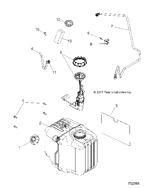BODY, FUEL TANK ASM. - R21MAA57F1/F9/SF1/F9/C1/C9/CK/E1/E9/EK (702088)