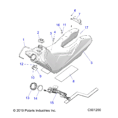 FUEL SYSTEM, FUEL TANK ASM. - S21DDL6PS ALL OPTIONS (C601200)