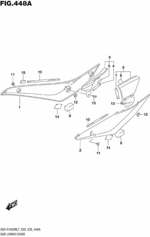 SIDE LOWER COVER (GSX-R1000RL7 E03)