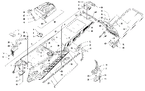 TUNNEL, REAR BUMPER, AND SNOWFLAP ASSEMBLY [104765]