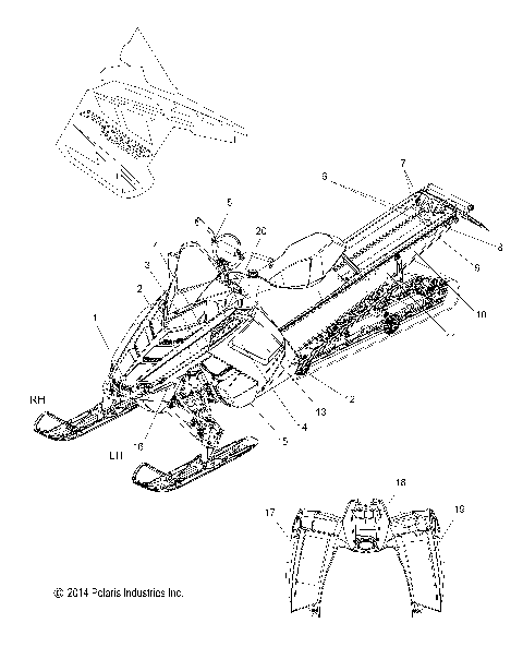 BODY, DECAL, LE WHT/RED, GRAY/RED, BLK/RED OPTIONS - S15CG8/CH8 (49SNOWDECAL15PRMKLE)