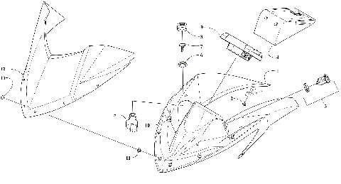 WINDSHIELD AND INSTRUMENTS ASSEMBLIES [111313]