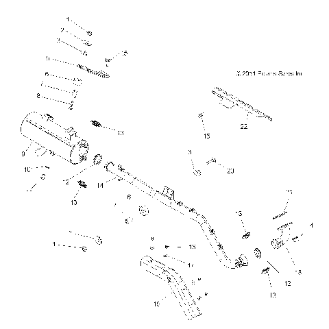 ENGINE, EXHAUST - A12DH50AX/AZ (49ATVEXHAUST12SPTRG500)