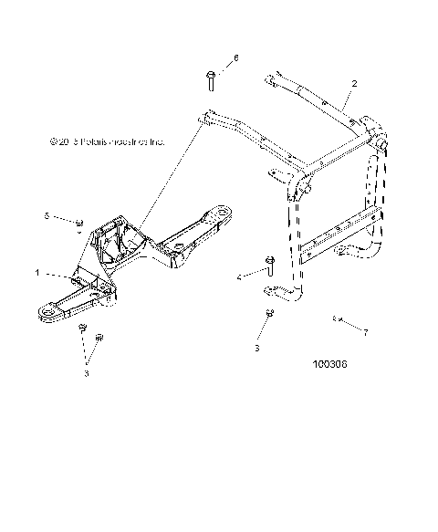 BODY, FRONT RACK SUPPORT - A16SXN85A3 [100306]