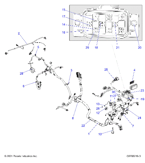 ELECTRICAL, WIRE HARNESS - Z22ASE99F4/F5/S99C4/E4/C5/E5 (C0706218-3)