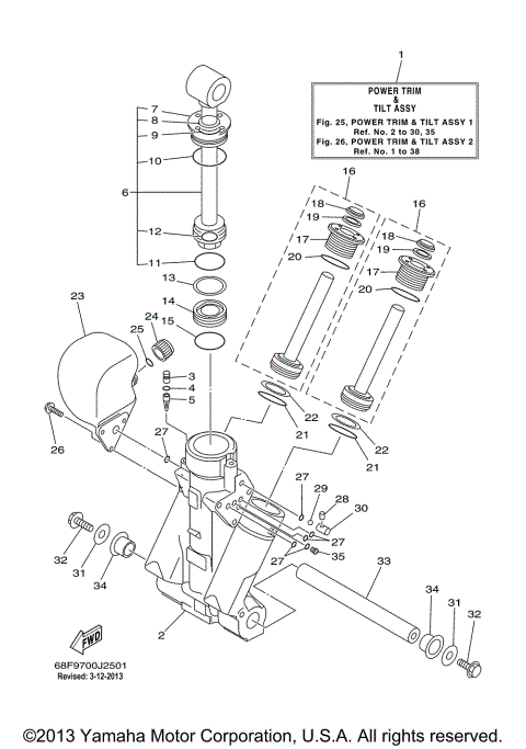POWER TRIM TILT ASSY 1