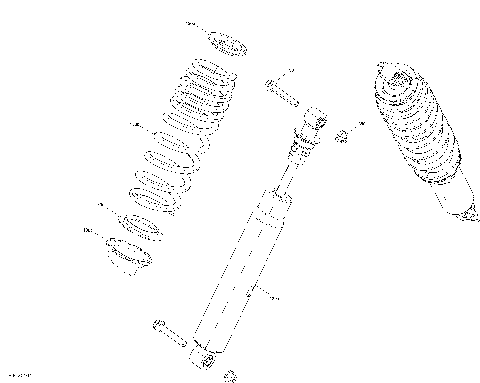 07- Front Shocks - XT - Boreal Green