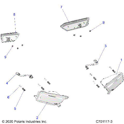ELECTRICAL, HEADLIGHTS AND TAILLIGHTS - Z21A4E99AX/BX(C701024-4)