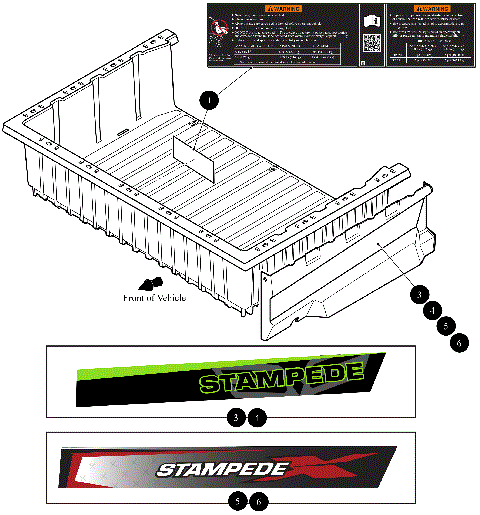 BED CAPACITY LABEL  [302440]