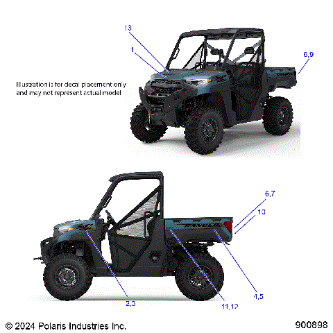 BODY, DECALS, GRAPHICS - R25RRE99DP (900898)