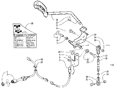 REVERSE SHIFT LEVER ASSEMBLY (OPTIONAL) [77450]