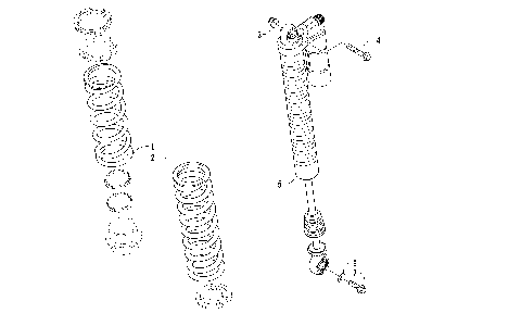 REAR SUSPENSION SHOCK ASSEMBLY [98597]
