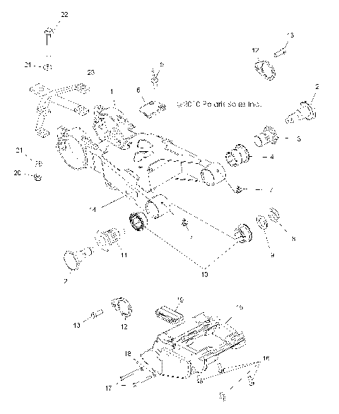 SUSPENSION, SWING ARM - A12NG50FA (49ATVSWINGARM10SCRAMI)